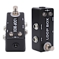 Miniatyrbillede 5 af 8: Guitar Loop Effekt Pedal Metal Sort Mini Pedal True Bypass Kanalvalg til Elektrisk Bas