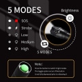 Miniatyrbillede 3 af 7: LED-lommelygter, taktisk lommelygte med høj lumen lys batterier