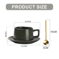 Miniatyrbild 2 av 5: 220 ml keramisk kaffekopp set, lattekopp, enkel handtvättad kaffekopp i keramik.
