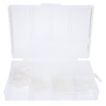 Miniatyrbilde 2 av 2: 250 stk Nylon Skive Hvit Isolerende Korrosjonsbestandig M2~M6 Pakningsett