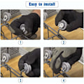 Miniatyrbild 5 av 5: 8 hjul till Siemens Bosch Neff diskmaskin Universal nedre korg hjul,