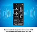 Miniatyrbillede 1 af 2: M.2 NGFF SSD til SATA 22PIN Harddisk Stabil Ydeevne Adapter Riser Kort