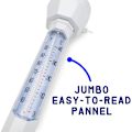 Miniatyrbilde 8 av 8: Bassengtermometer - Analog temperaturvisning -