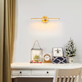 Miniatyrbillede 3 af 5: LED væglampe til billeder og montre, 40CM 12W sengelampe læselys messingbelægning indendørs belysning til stue IP44 forfængelighed spejl lys