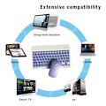 Miniatyrbillede 4 af 5: Kombineret Bluetooth-tastatur og mus - Android Windows /iPad iOS