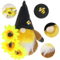 Miniatyrbillede 3 af 7: Bumble Bee Spring Summer Plys Gnome med Solsikke - Elf World