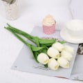 Miniatyrbilde 5 av 7: 24 Pakke Kunstige Tulipaner Lilla Real Touch Tulipaner Blomster Tulipaner