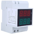 Miniatyrbild 3 av 5: Dubbel display styrskens digital display AC voltmeter LED
