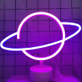 Miniatyrbillede 3 af 6: Planet Lys Neon Skilte Led Skrivebordsindretning Led Neon Skilt Nattelys
