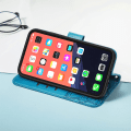 Miniatyrbilde 3 av 5: PU Läder Stativ Korthållare Strap Flip Cover för iPhone 14