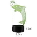 Miniatyrbild 2 av 5: Dolphin-serien 3D nattlampa, LED färgglad gradient touch-fjärrkontroll KX-567