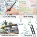 Pikkukuva 5 / 7: Värilliset Journaling-kynät, ohutkärkiset piirustusmarkerit