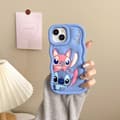 Stitch Silikoneetui - Til iPhone Blå iPhone 14 Plus iPhone 14 Plus iPhone 14 Plus Blue