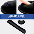 Miniatyrbild 7 av 9: Stöd för datortangentbord och musmatta Memory Foam Set Enkelt att skriva och smärtlindring i handleden Ergonomisk lätt anti-sladd handledskudde för kontor