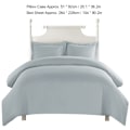 Miniatyrbild 1 av 2: Blå Comforter Set Twin Queen King Tryckt Bomulls Sängkläder Set Mjukt enkelt (USA-king Ljusgrå)