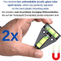 Miniatyrbild 4 av 5: Magnetisk T-formad vattenpass, 2-pack litet smidigt husbilsvattenpass