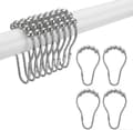 Duschdraperikrokar Ringar, Metall Duschdraperikrokar Ringar 12st-Bra Chrome