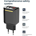 Miniatyrbilde 6 av 8: Dual Port Digital Display Lader Kreativ Universell USB Lading