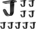 Stainless Steel Ceiling Hooks, Under Cabinet Towel/Robe Hook, Heavy Duty Clothes Hook for Bathroom, Kitchen, Cabinet, Garage