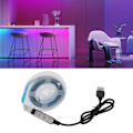 Miniatyrbilde 8 av 8: LED RGB Stripe Lys 5V Knappkontroll Tape Lys Fargeendring USB Drevet Stripe Lys For Soverom 3 m / 9.8ft