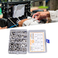 Miniatyrbild 7 av 8: 290-dels mutter- och brickssortiment 304 rostfritt stål brickor nylon låsmutter M4 M5 M6 M8 M10 M12