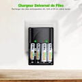 Miniatyrbillede 6 af 6: Universal AA/AAA/9V Batterioplader, Hurtigoplader 6802 til AA/AAA NI-MH eller 9V Genopladelige Batterier med LED-indikator, 100-240V Verdensspænding