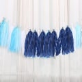 Miniatyrbillede 3 af 5: 10Bag Papir Tassels Girlande Banner - Tissue Papir Tassels til