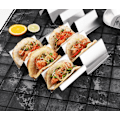 Miniatyrbilde 7 av 7: Tacoholdere 4-pakninger - Stativstativ i rustfritt stål
