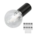 Miniatyrbild 3 av 10: 10 st 5 ml tomma läppglansrör behållare söt bolltyp plast påfyllningsbar DIY läppglansflaska
