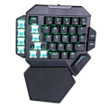 Miniatyrbilde 5 av 6: Enhånds tastatur RGB Blacklight mekanisk tastatur med makrodefinisjonsfunksjon