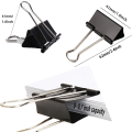 Miniatyrbillede 3 af 7: Store bindere clips 1,6 tommer (60 pakke), store bindere clips til
