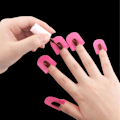 Miniatyrbild 2 av 5: 78 st plast nagellacksskydd för fingrar U-formad nagellacksschablon återanvändbara mjuka nagelskydd verktyg, 10 storlekar