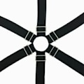 Pikkukuva 3 / 5: Fitted Sheet Tensioner, Adjustable Fitted Sheet, 6 Sides, Sheet Tension Straps, Fits All Round and Square Mattresses (Black, 3 Times)