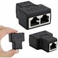 Miniatyrbillede 1 af 5: 2 stk. RJ45 LAN-kabelsplitteradapter til forlænger Y