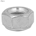 Miniatyrbilde 2 av 2: 20 stk Metall Fine Thread Locknut Lock Nuts Assortment Kjøretøy Møbler Festesett (M4)