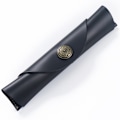 Miniatyrbillede 1 af 5: Vintage Håndlavet Læder Enkelt Pen Etui Holder Ko Hud Fyldepen Ærme Rulle Wrap Pen Pung