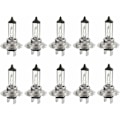 Miniatyrbillede 1 af 5: Halogenpærer - 10 stk. 12V H7 55W LED-halogenpærer, langtidsholdbare varmhvide pærer til bilers fjernlys/nærlys