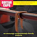 Miniatyrbild 4 av 10: Zink Alloy Gitarr Capo för Folk Elektriska Gitarrer med Strängstiftverktyg (#3)