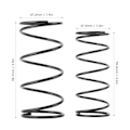 Miniatyrbillede 3 af 3: 1,5 tommer Ekstern Wastegate Fjedre Udskiftning 8PSI 14PSI Kulstofstål Dele Passer til TiAL
