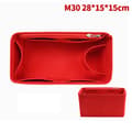Makeup Organizer Bag Insert 25 30 35 Handbag Storage Bag Red StyleB M