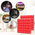 Miniatyrbild 4 av 5: 30x30x5cm Tjock studioakustisk skum ljudisolerande ljudisolering