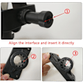 Miniatyrbillede 5 af 5: Fiske Power Lock Stang Holder med 2 Side Mounts Justerbar Båd Fiske Stang Holdere