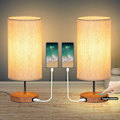 Miniatyrbild 1 av 5: Set med 2 touch-kontrollerade sänglampor, 3 färgtemperaturer och