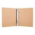 Miniatyrbillede 2 af 5: 3 Ring Binder Folio 8.3x11.0in Retro Kraft Papir Stil Stærk Kobber Filmappe til Dokumenter Papirer Bøger