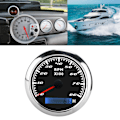 Miniatyrbillede 1 af 8: Pege-tachometer IP67 Vandtæt Støvbestandig Rustfrit Stål Universal til Bil Lastbil Båd 9‑32VDC
