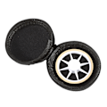 Miniatyrbillede 5 af 5: 1 stk. Fingertip Spinner Opbevaringspose Stress Relief EDC Fokus Hånd Legetøj Sort Rund Etui Æske Ny