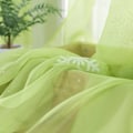 Miniatyrbillede 2 af 5: Frugt Grøn  Snefnug Mønster Transparent Trykt Vindue Gardin Voile Sheer Paneler til Soveværelse Stue