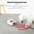 Miniatyrbild 4 av 8: Automatisk matskål med infraröd sensor, hund- och kattmatskål i rostfritt stål, USB-laddning