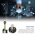 Miniatyrbild 7 av 8: Flash-disk, bärbar tecknad gitarrformad USB-minne för informationslagring dataöverföring gåva (16 GB)