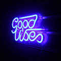 Miniatyrbild 2 av 6: Good Vibes Neonljusskyltar för rummet